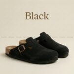 Mimchic Suede Clogs Black