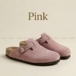 Mimchic Suede Clogs Pink