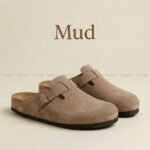 Mimchic Suede Clogs Mud
